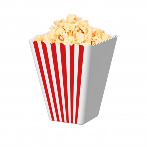 Popcornschale Hollywood, mit Streifen